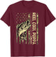 Reel Cool Poppa Fisherman Camouflage Father's Day T-Shirt - T-Shirt | Maroon
