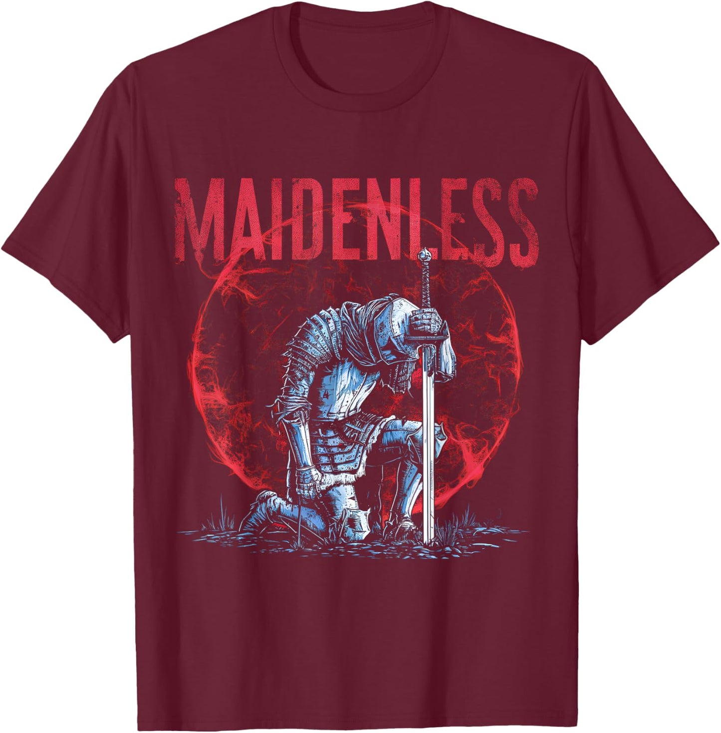 Maidenless Elden RPG Gamer T-Shirt - T-Shirt | Maroon