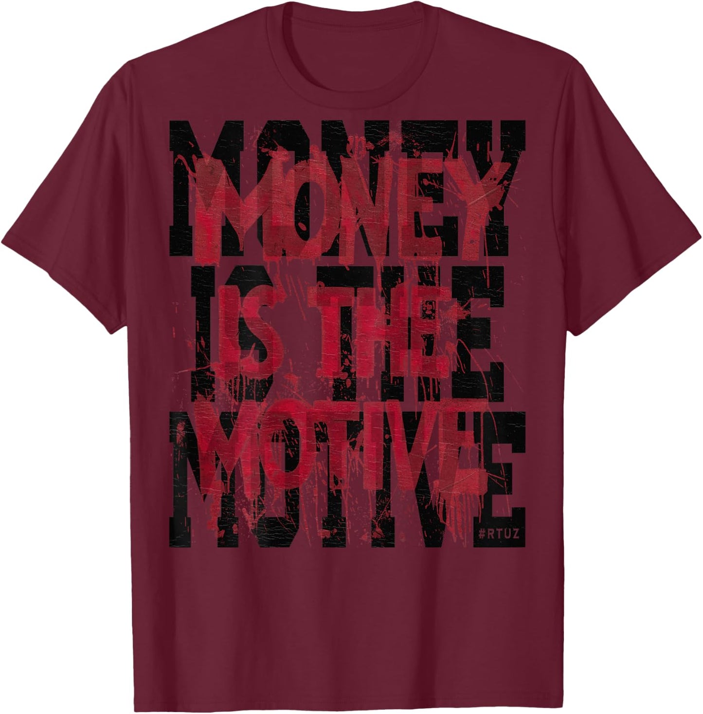 Hip Hop Urban Y2K Retro Vintage Edgy Back Print Streetwear T-Shirt - T-Shirt | Maroon