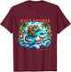 Gulf Shores Alabama Beach Turtle and Shark T-Shirt - T-Shirt | Maroon