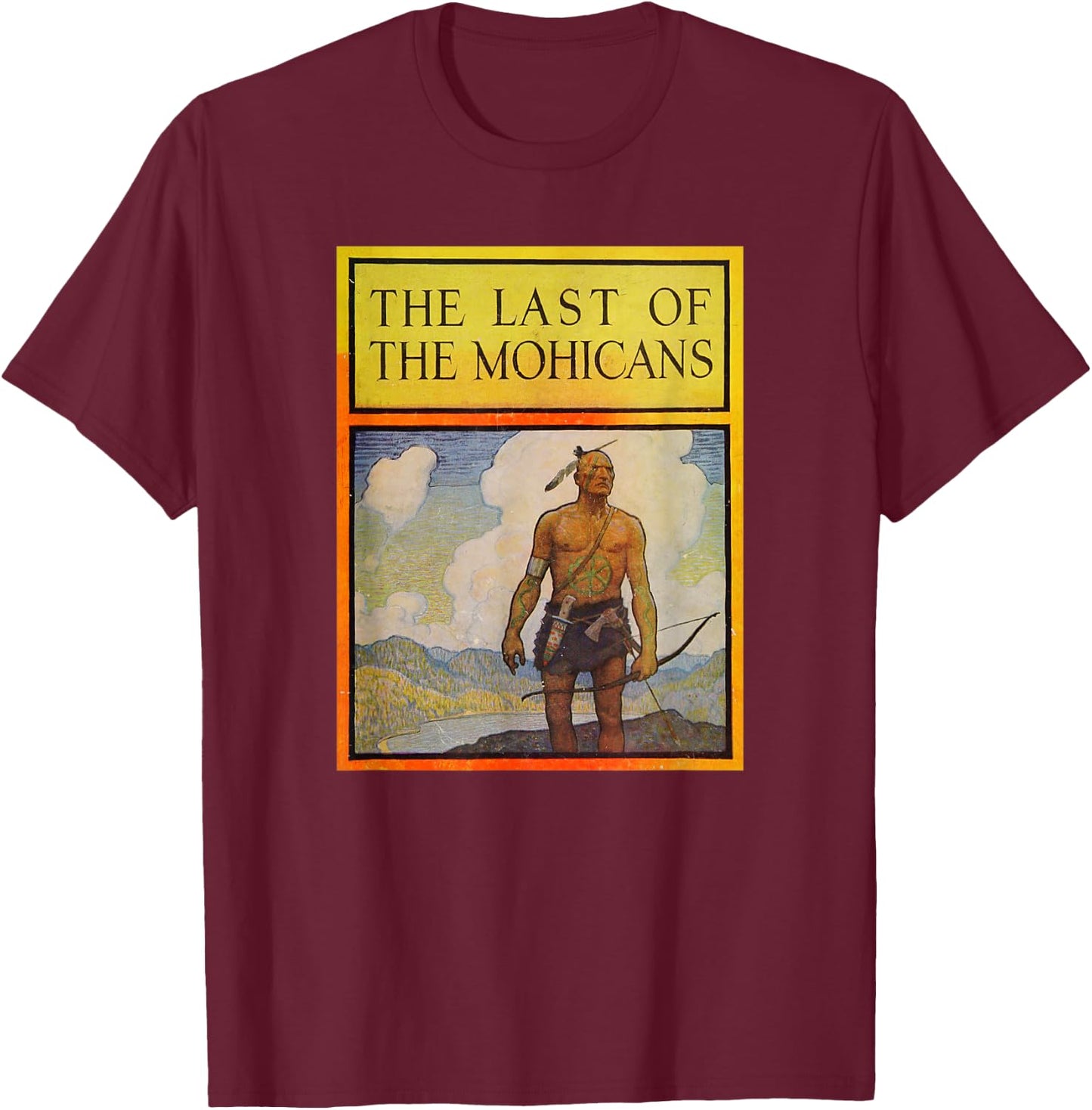 The Last of The Mohicans (1919) T-Shirt - T-Shirt | Maroon