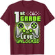 Back to School 1st Grade Boys Gamer First Day School Level T-Shirt - T-Shirt | Maroon