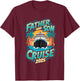 Father and Son Cruise Ship 2025 Family Vacation Matching T-Shirt - T-Shirt | Maroon