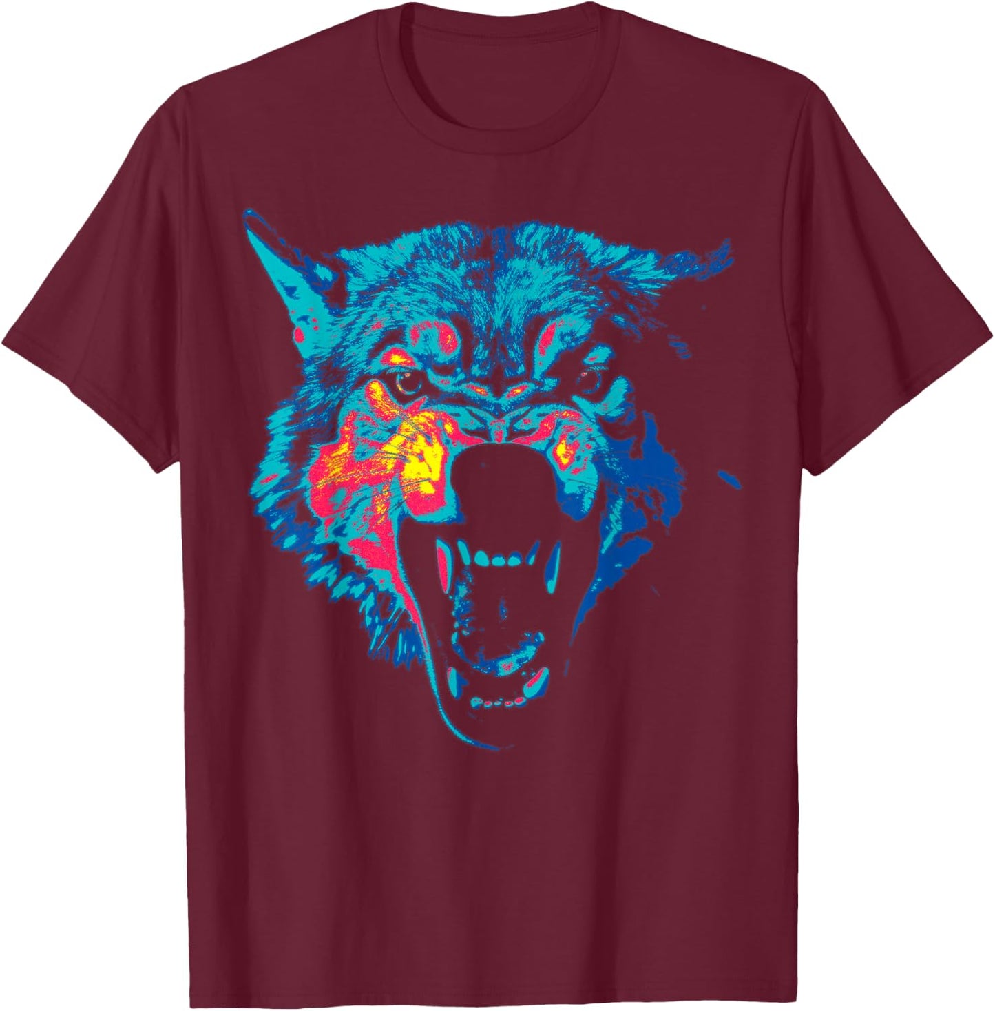 Wolf T-Shirt - T-Shirt | Maroon