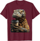 Komodo Dragon Coffee T-Shirt - T-Shirt | Maroon