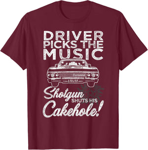 Supernatural Driver Picks Music T-Shirt - T-Shirt | Maroon