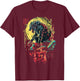 Werewolf Wolf Howling at Full Moon T-Shirt - T-Shirt | Maroon