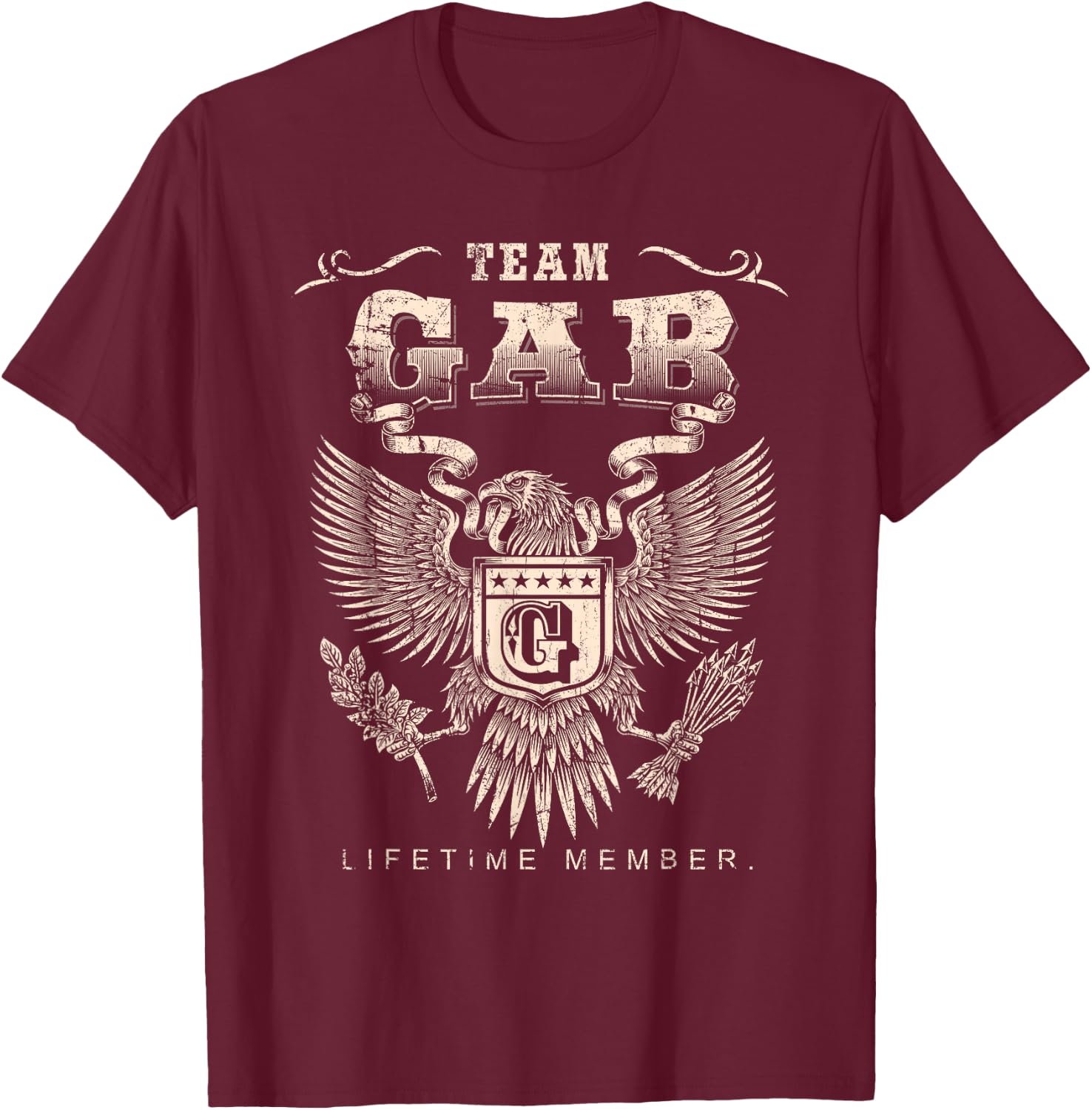 Team Gab Lifetime Member - Gab Name T-Shirt - T-Shirt | Maroon