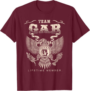 Team Gab Lifetime Member - Gab Name T-Shirt - T-Shirt | Maroon