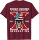 Proud Member of The Fuck Your Feelings Gen X Horror Skull T-Shirt - T-Shirt | Maroon