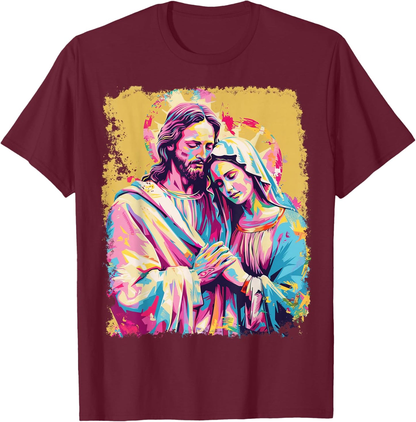 Jesus Christ Saint Mary Magdalene T-Shirt - T-Shirt | Maroon