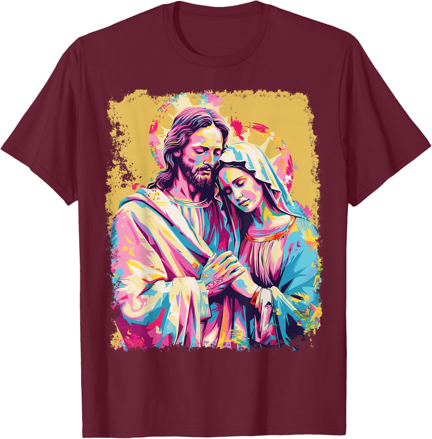 Jesus Christ Saint Mary Magdalene T-Shirt - T-Shirt | Maroon