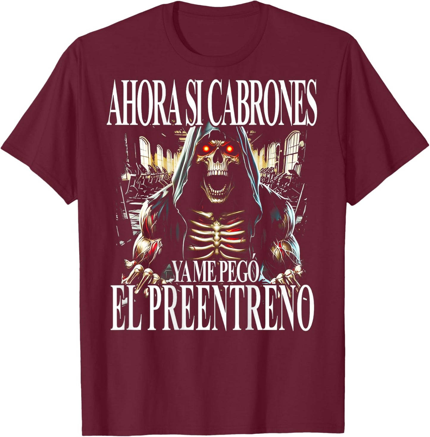 Frases Chidas Funny Mexicans Sarcasm Skull Sayings Mexico T-Shirt - T-Shirt | Maroon
