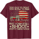 Funny Too Old to Fight Too Slow to Run But I Can Still Shoot T-Shirt - T-Shirt | Maroon