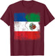France Mexico Flags | Half Mexican French Roots Vintage T-Shirt - T-Shirt | Maroon