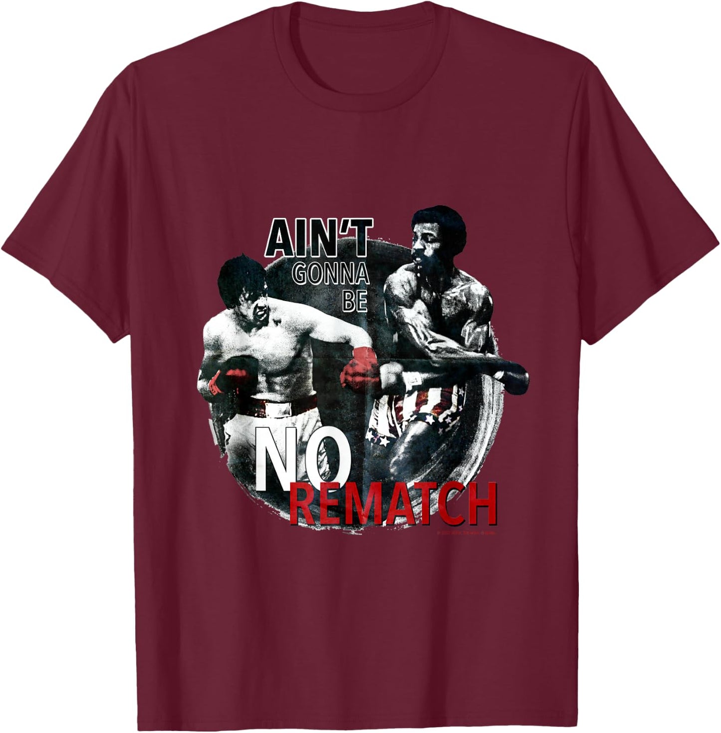 Rocky No Rematch T-Shirt - T-Shirt | Maroon