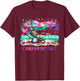 Beach Hair Don't Care Skeleton Woman Summer Vacation Hawaii T-Shirt - T-Shirt | Maroon