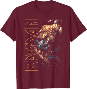 Batman Clayface Attack T-Shirt - T-Shirt | Maroon