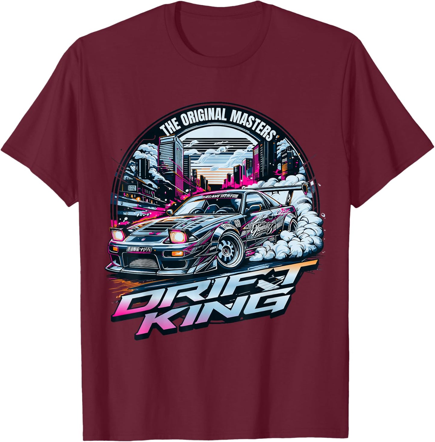 Cool Racing Vintage Japanese JDM Tokyo Japan Drift Race Car T-Shirt - T-Shirt | Maroon