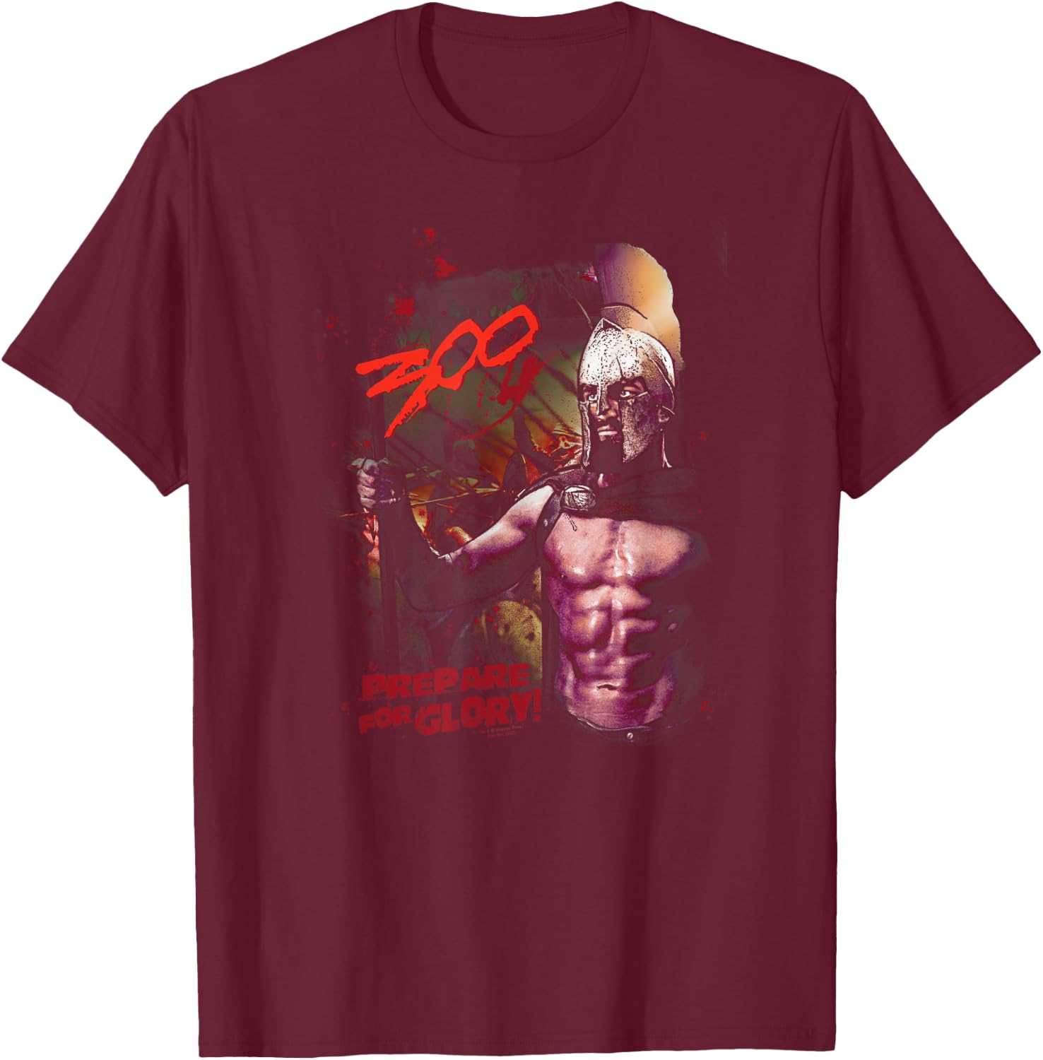 300 Movie Prepare for Glory T-Shirt - T-Shirt | Maroon