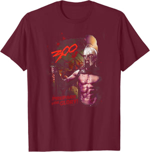 300 Movie Prepare for Glory T-Shirt - T-Shirt | Maroon