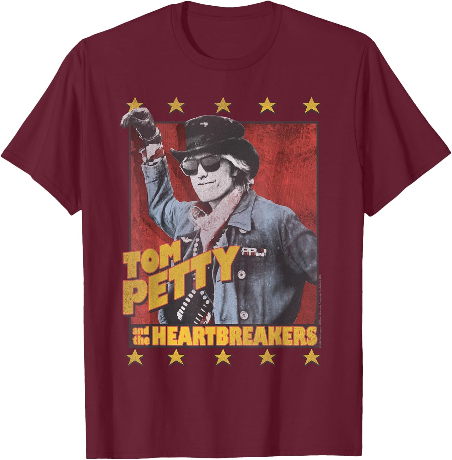 Tom Petty Change of Heart T-Shirt - T-Shirt | Maroon