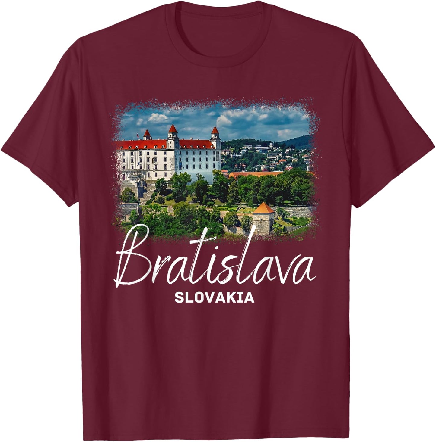 Slovakia Bratislava Souvenir / Bratislava T-Shirt - T-Shirt | Maroon