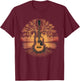 Guitar Lake Music Guitar Lover Guitar T-Shirt - T-Shirt | Maroon
