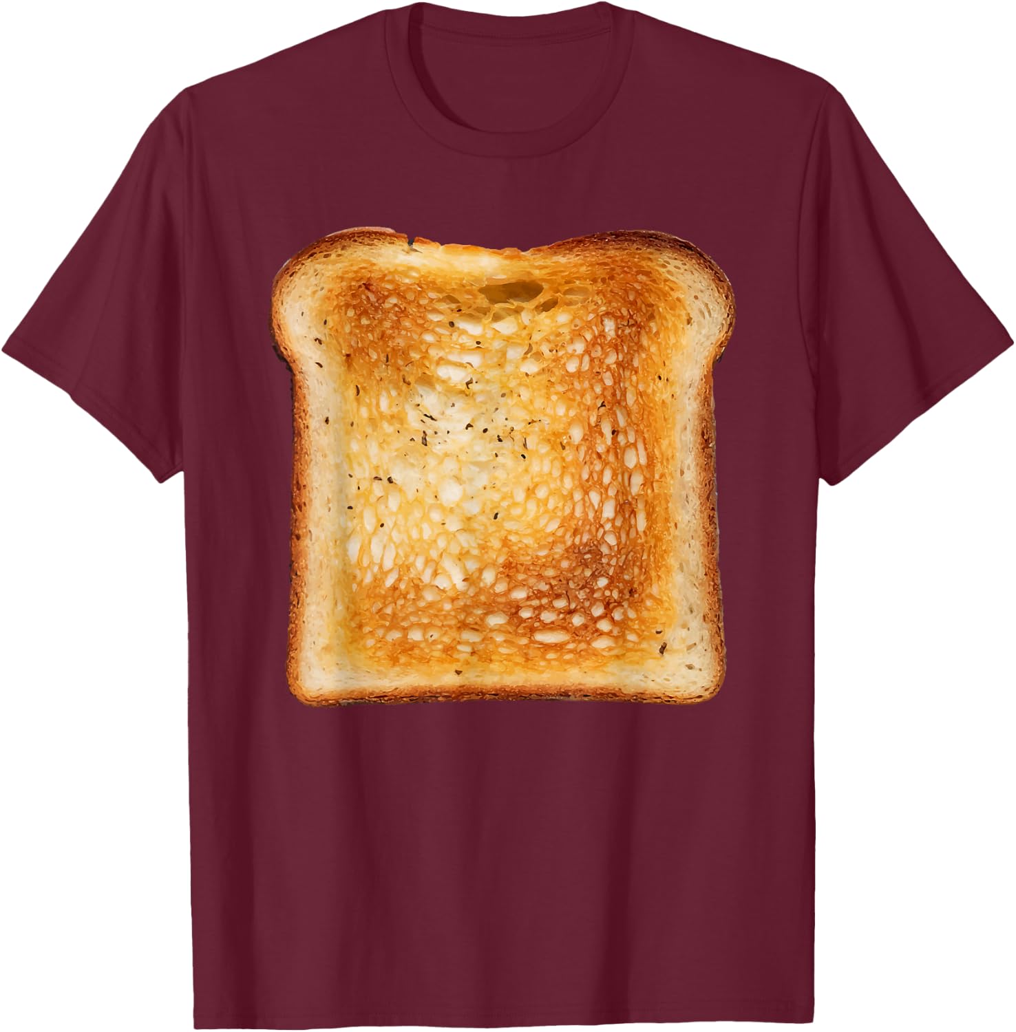 Toast Bread Shirt Adult Kids Men Women Toast Bread Costume T-Shirt - T-Shirt | Maroon