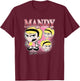 The Grim Adventures of Billy and Mandy Retro Mandy Montage T-Shirt - T-Shirt | Maroon