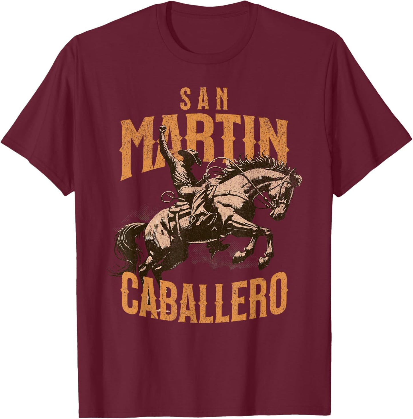 San Martin Caballero St Martin of Tours Catholic Saint Horse T-Shirt - T-Shirt | Maroon