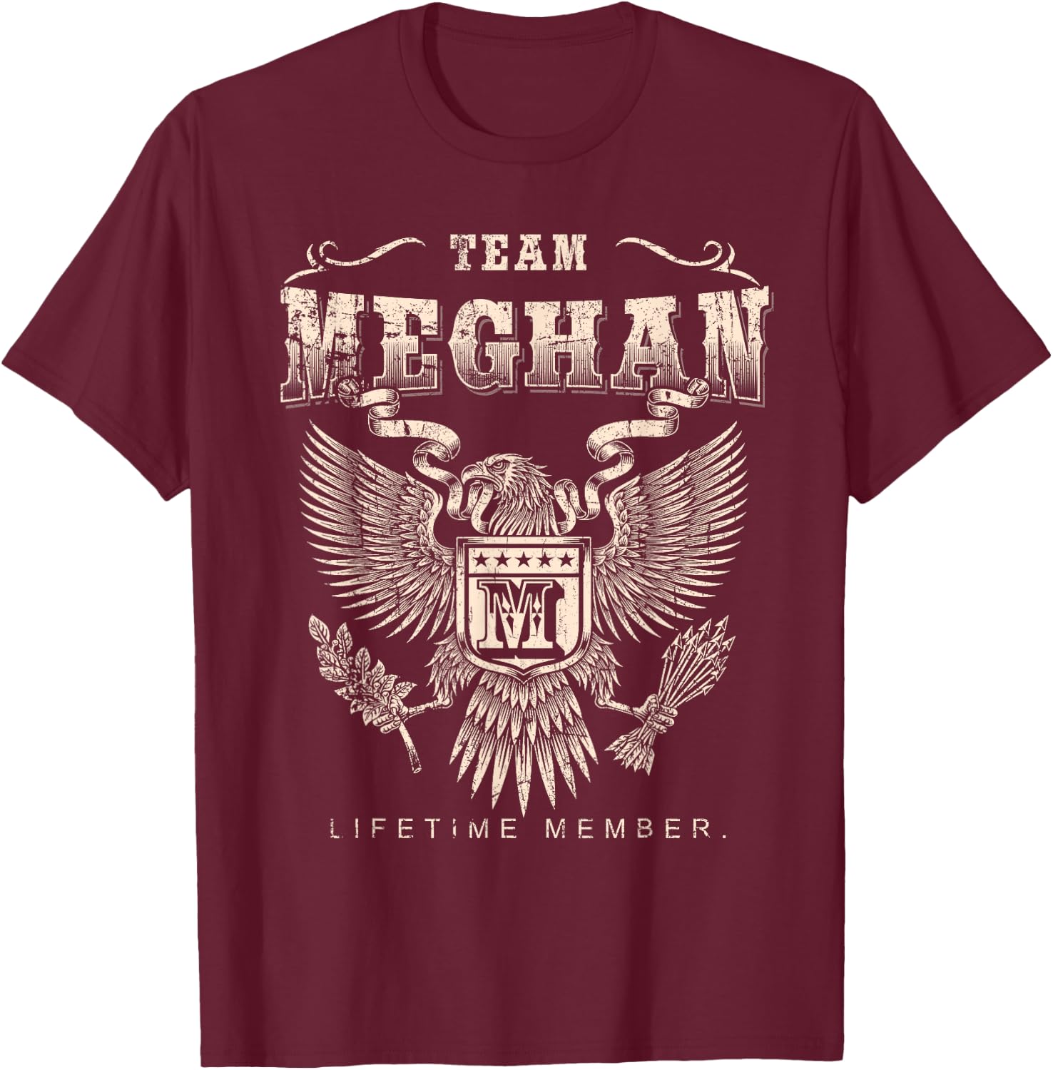 Team Meghan Lifetime Member - Meghan Name T-Shirt - T-Shirt | Maroon