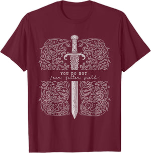 Vintage You Do Not Fear You Do Not Falter You Do Not Yield T-Shirt - T-Shirt | Maroon