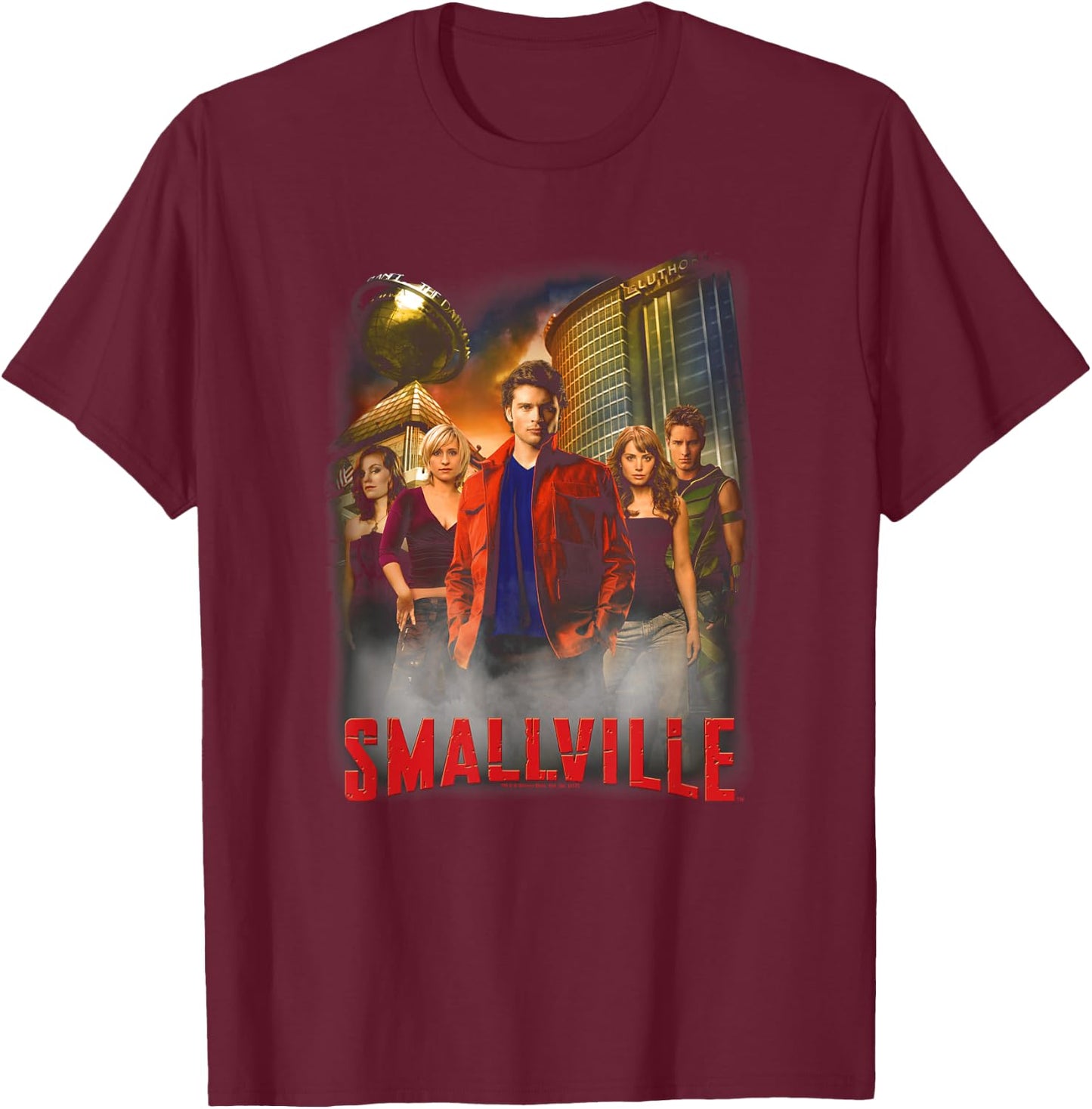 Smallville The Cast T-Shirt - T-Shirt | Maroon
