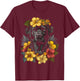 Labrador Hawaiian Flowers Hibiscus Hula Hawaii Black Lab Dog Women Kids T-Shirt - T-Shirt | Maroon