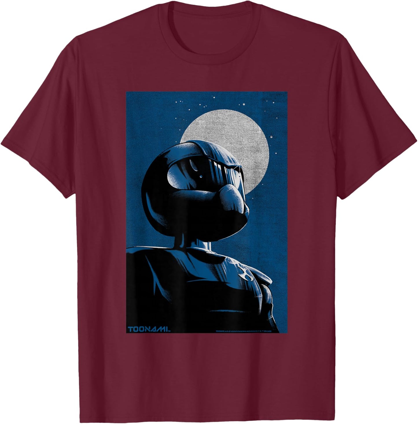 Toonami T.O.M. Moon T-Shirt - T-Shirt | Maroon
