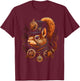 Squirrel Steam Punk Funny Animal Steampunk Squirrel Lover T-Shirt - T-Shirt | Maroon