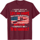 I Spent Most Of My Adult Life On Ships - US Submariner T-Shirt - T-Shirt | Maroon