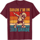 Third Grade Dabbing Boy Bruh i'm in 3rd Grade Student T-Shirt - T-Shirt | Maroon
