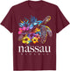 Nassau Bahamas Sea Turtle Diving Surfer Souvenir T-Shirt - T-Shirt | Maroon