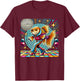 Aesthetic Fish Disco T-Shirt - T-Shirt | Maroon