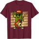 Pickle Playing Electric Guitar Rock Star Funny Pickles Lover T-Shirt - T-Shirt | Maroon