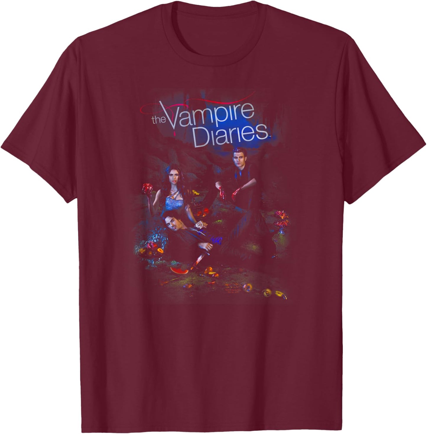 The Vampire Diaries Tempted T-Shirt - T-Shirt | Maroon