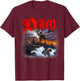 Dio – Holy Diver Cover on Black T-Shirt - T-Shirt | Maroon
