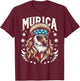 4th of July Patriotic Funny Eagle July 4th USA Murica Women Kids Men T-Shirt - T-Shirt | Maroon