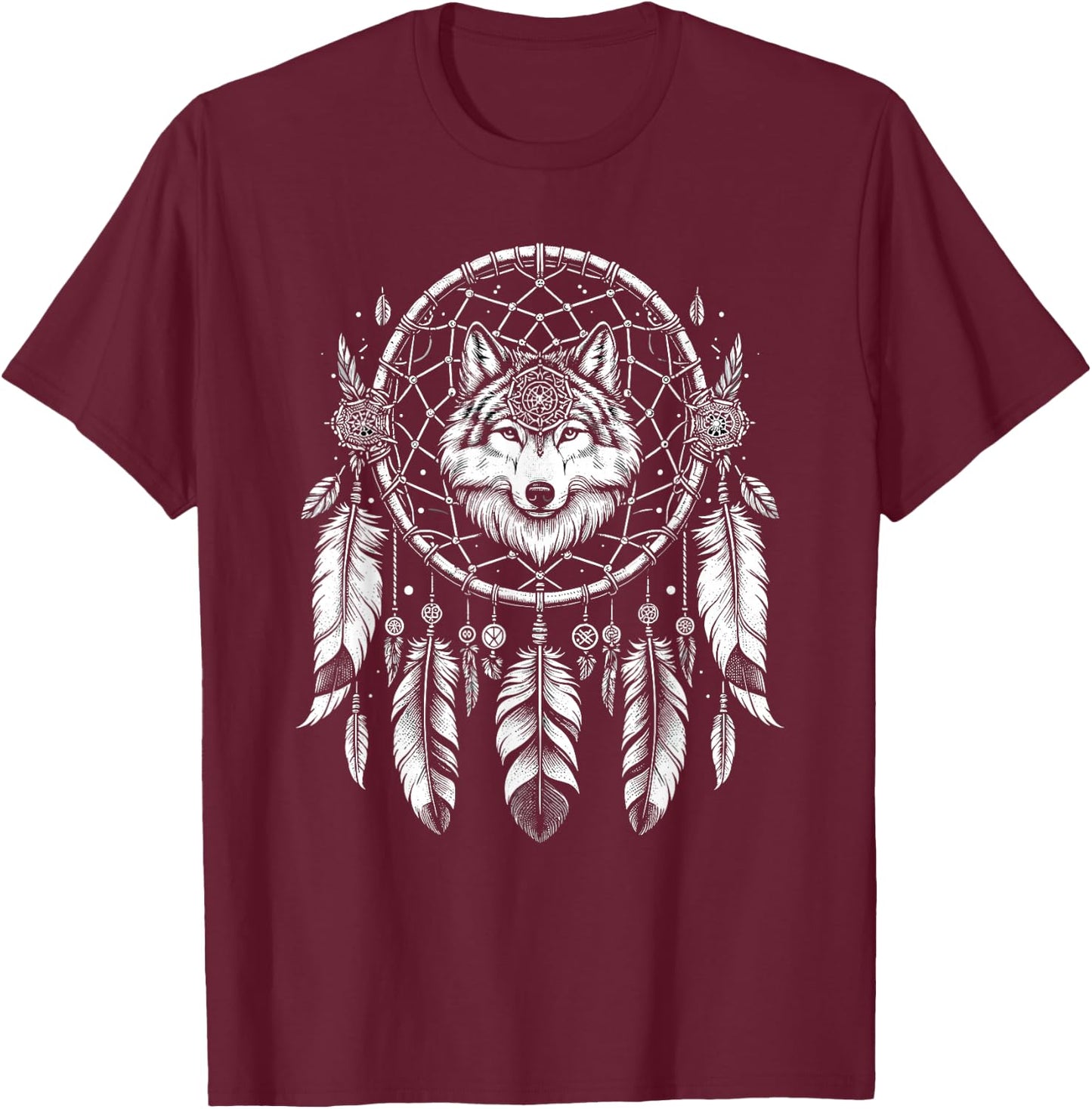 Dream Catcher Bohemian Spiritual Dreamcatcher T-Shirt - T-Shirt | Maroon