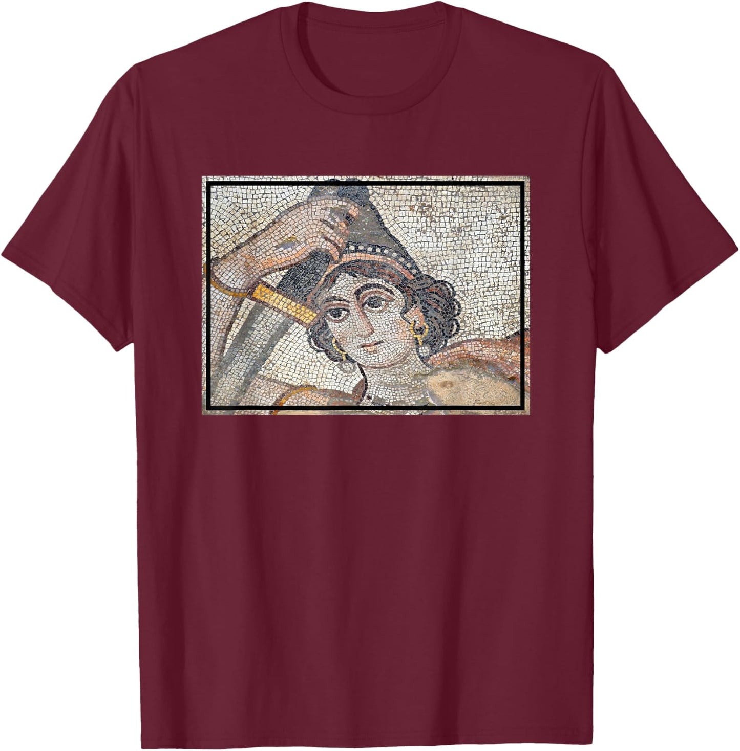 Hippolyta Mosaic T-Shirt - T-Shirt | Maroon