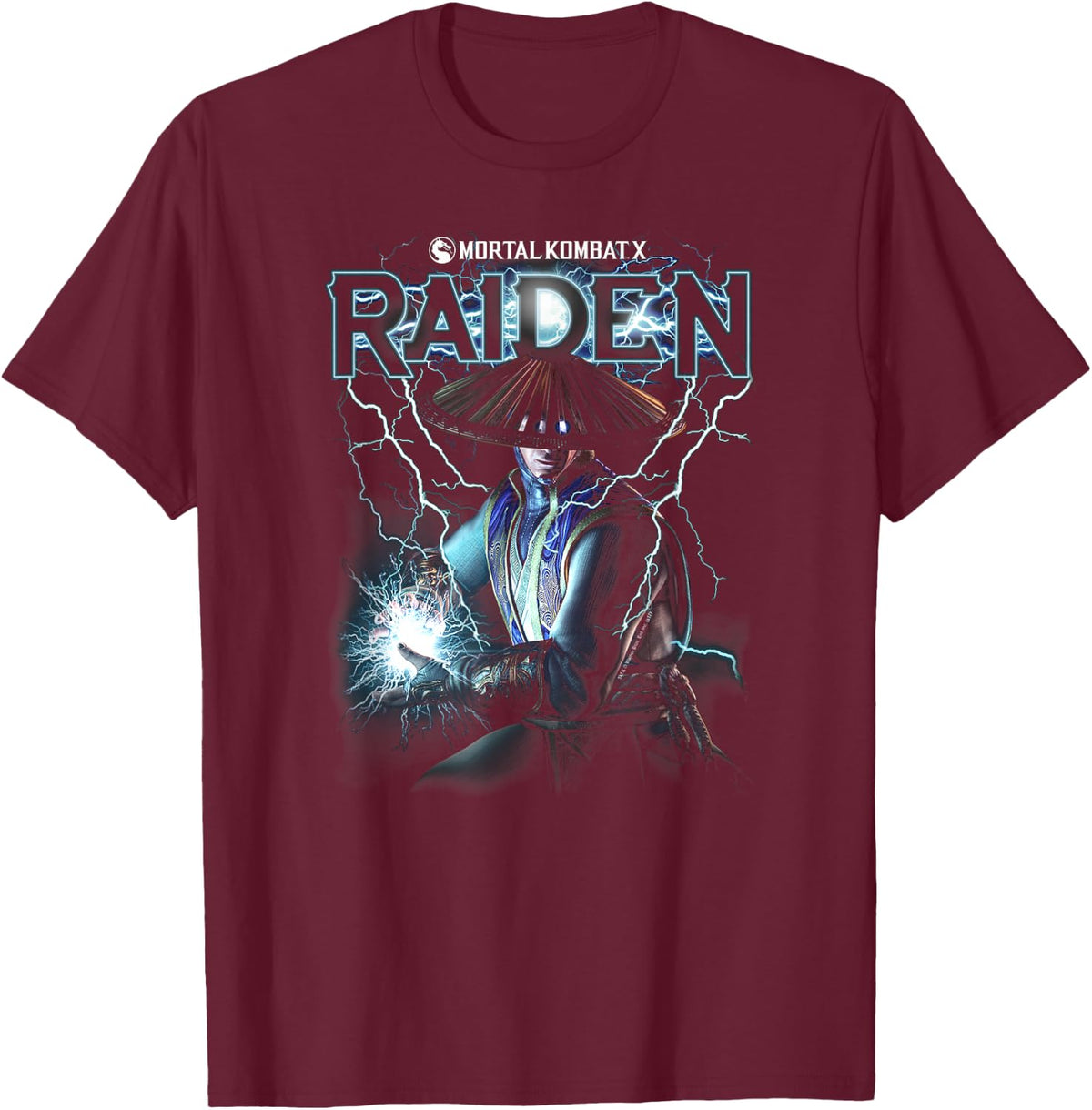 Mortal Kombat X Raiden T-Shirt - T-Shirt | Maroon