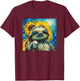 Funny sloth art T-Shirt - T-Shirt | Maroon