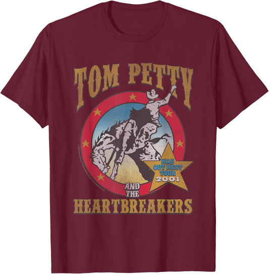 Tom Petty Way Out West T-Shirt - T-Shirt | Maroon
